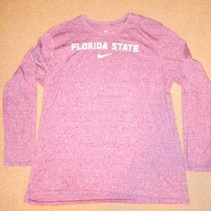 FLORIDA STATE UNIVERSITY MENS LONG SLEEVE SHIRT XXL 50/50